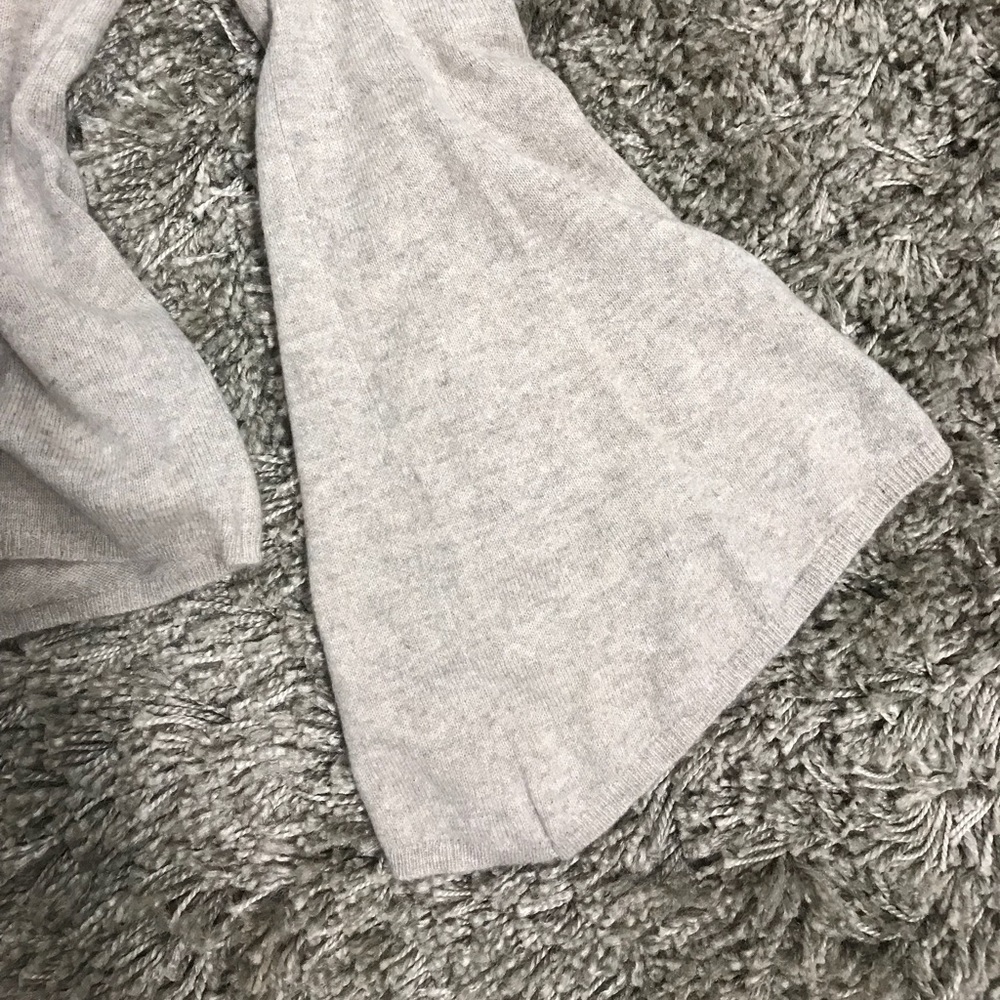 100% cashmere sweater tan bell sleeves top blouse - Picture 2 of 4